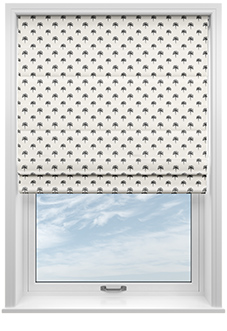 Hanalei, Jet - Twist&Fit Roman Blind